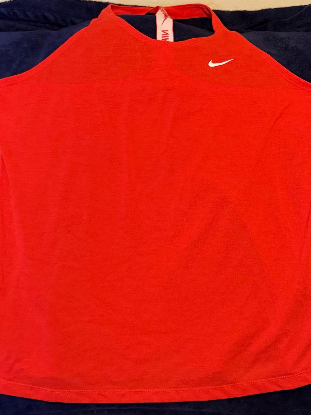 Nike Red Girls' Tank Top with White Swoosh